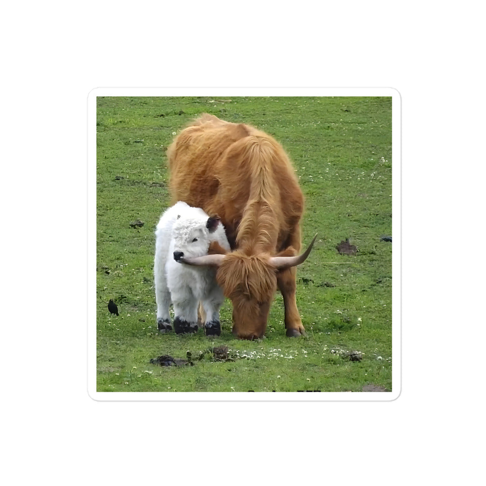 Q-tip & Mama - Kiss-Cut Sticker 4x4